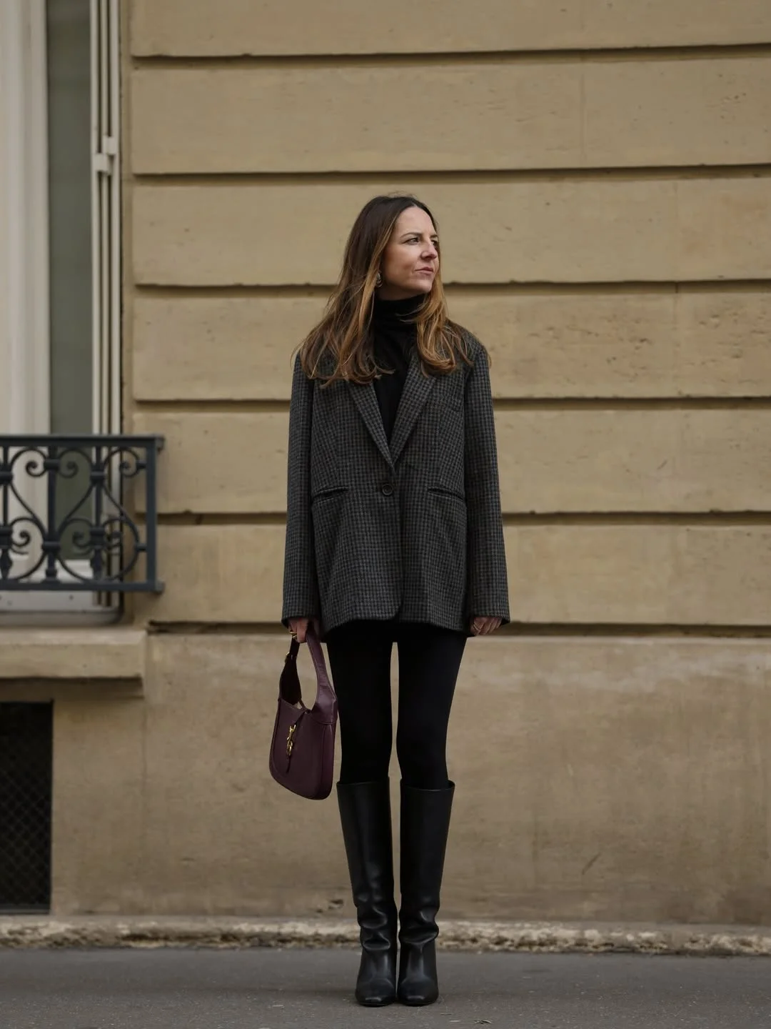 fall outfits with boots and leggings 2026 Tailored Blazer Meets Elegant Riding Boots