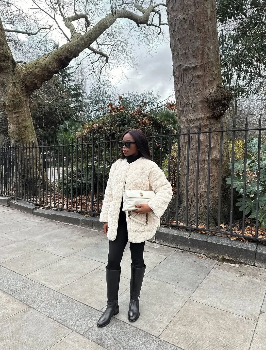 fall outfits with boots and leggings 2026 Soft Sherpa Layers for Crisp Autumn Days