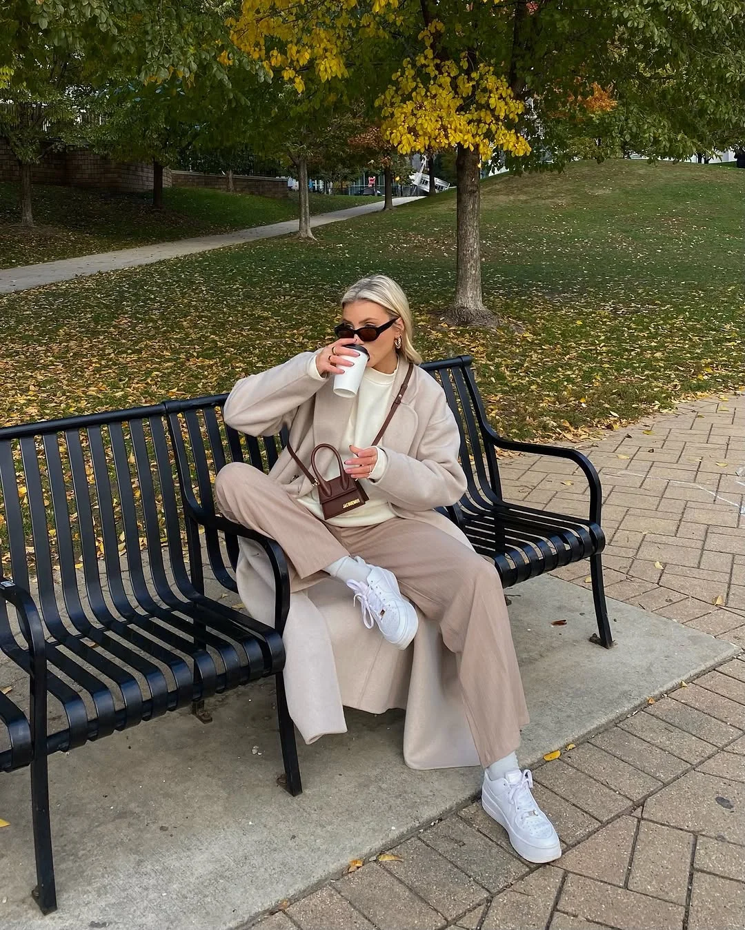 fall outfits with coat 2026 Soft Monochrome Neutrals for Relaxed Weekend Comfort