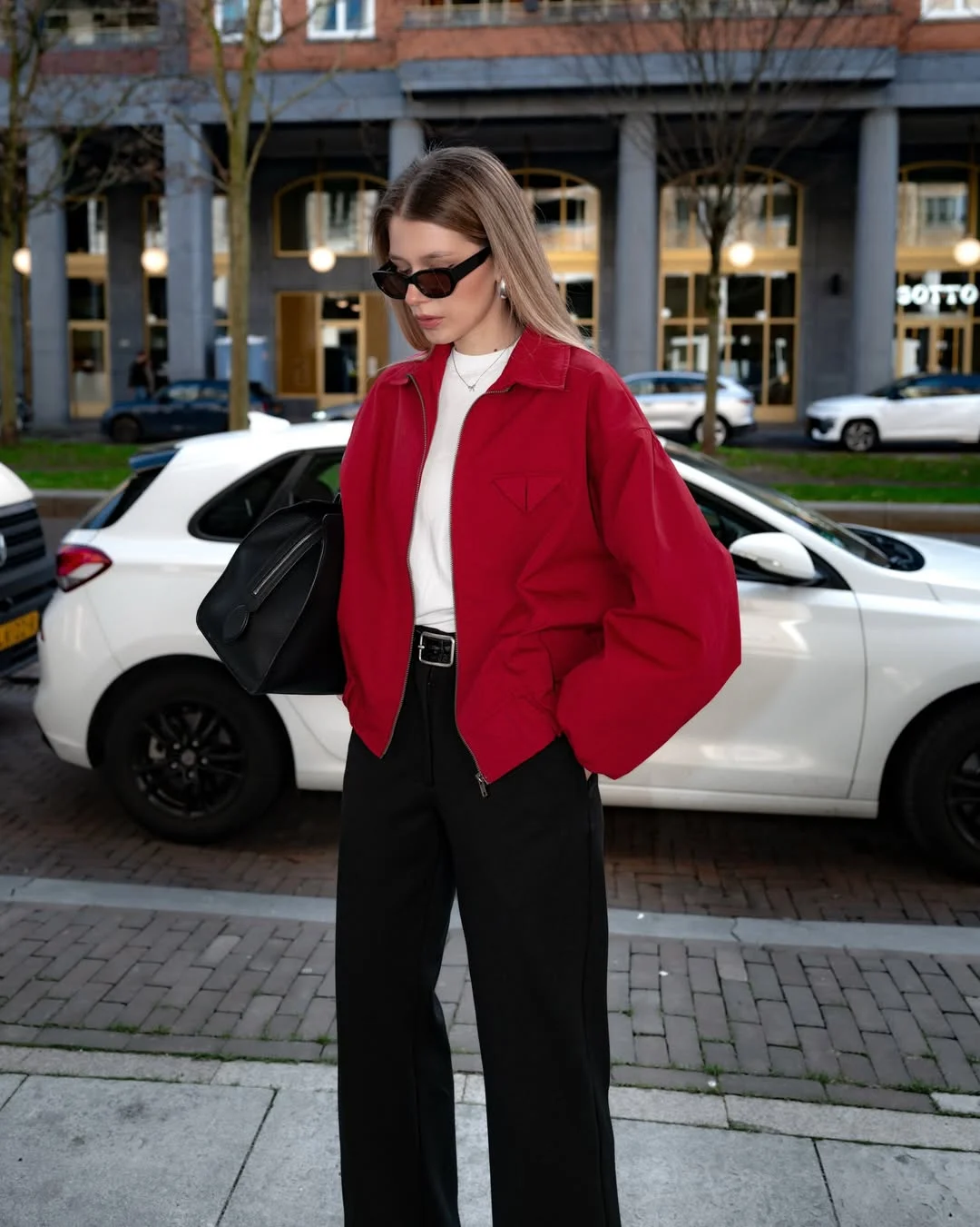 fall outfits with jacket 2026 Make a Bold Statement with a Crimson Jacket