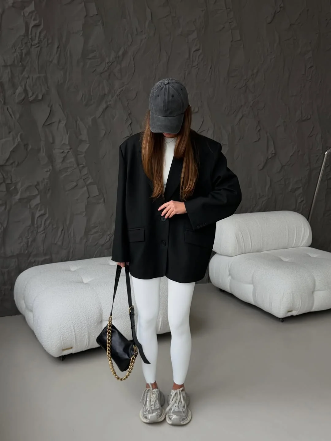 fall outfits with leggings 2026 Black and White Street Style With a Fashion Editor Edge