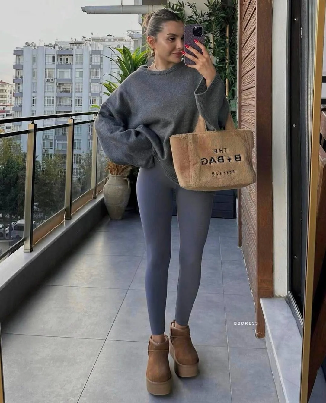 fall outfits with leggings 2026 Cozy Sweater and Ugg Inspired Comfort for Cold Weather