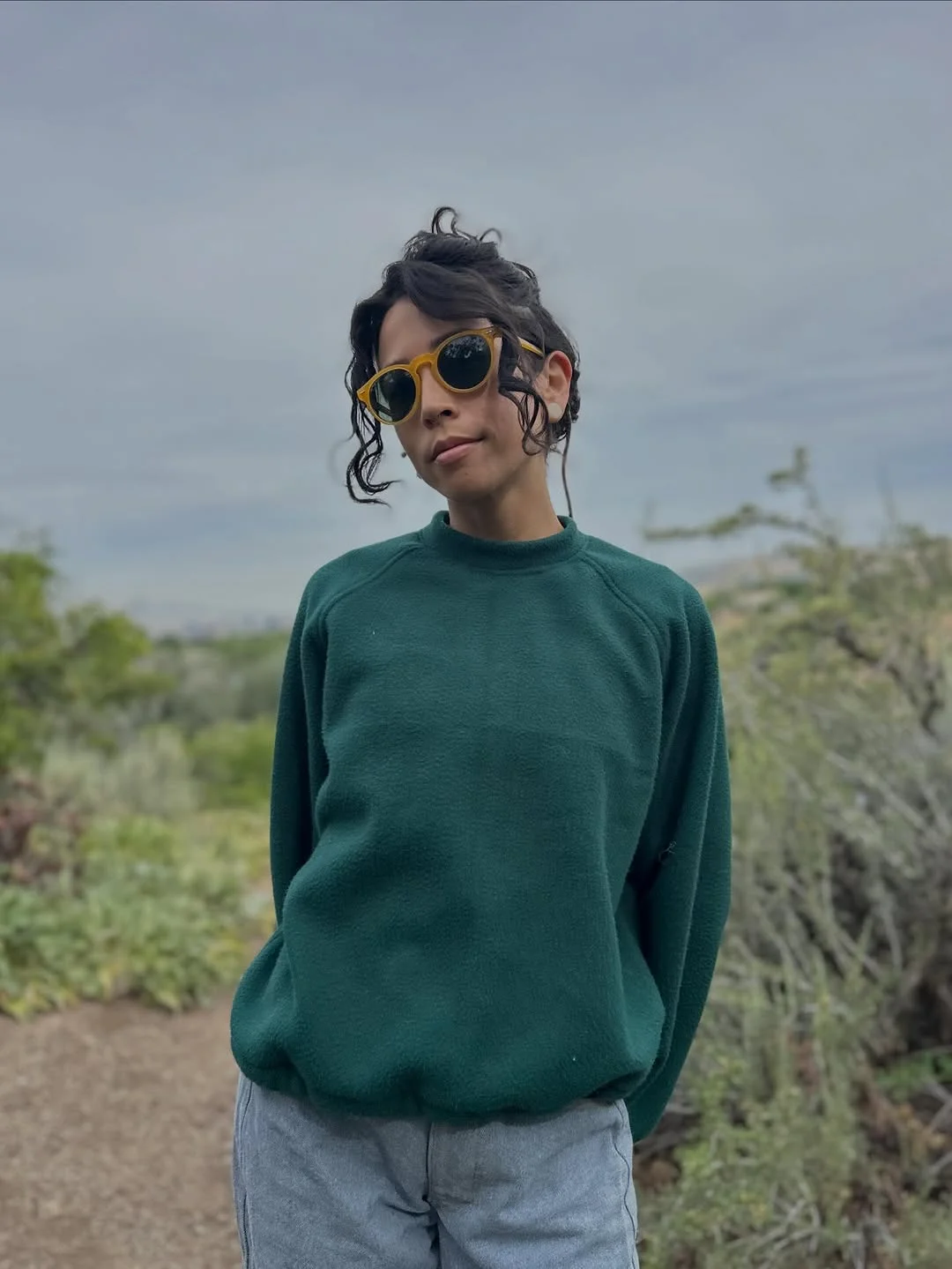 fall outfits with sweater 2026 Forest Green Sweater With Relaxed Outdoor Energy