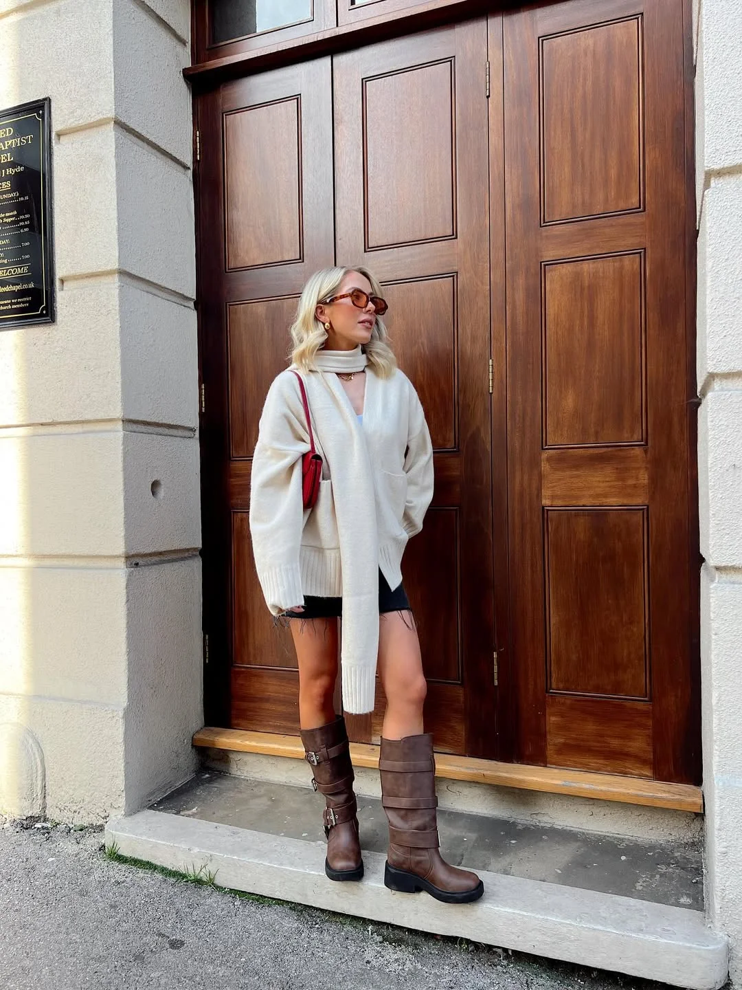 fall outfits with tights 2026 Cozy Knitwear and Riding Boots for Everyday Autumn
