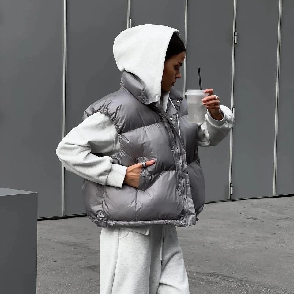 fall outfits with vests 2026 Metallic Puffer Layers That Elevate Athleisure
