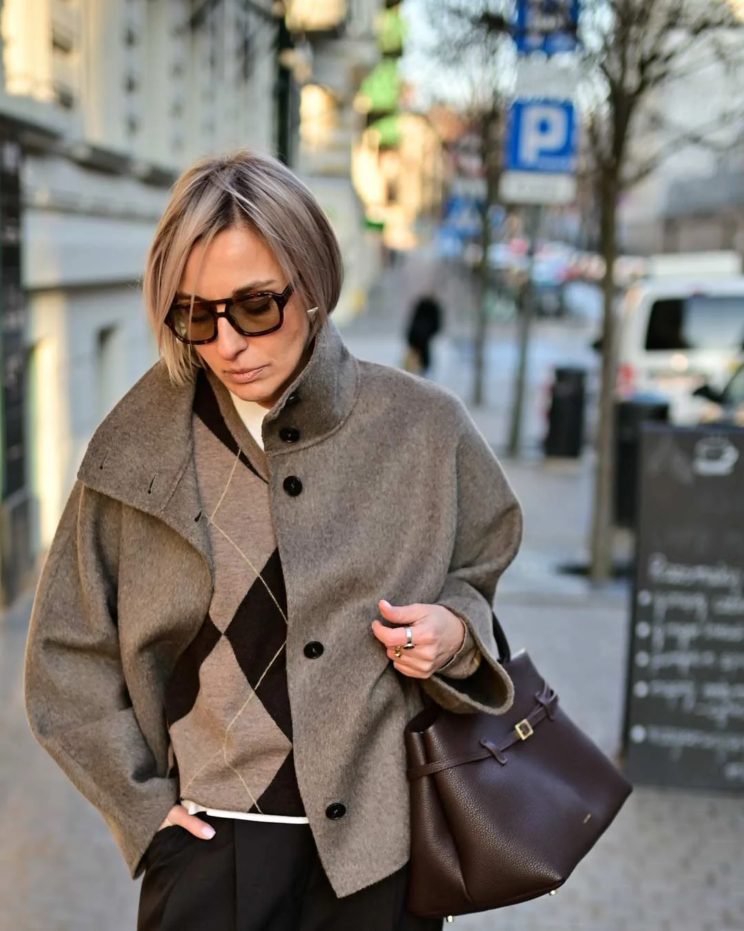 fall smart casual office outfits women 2026 Elegant Gray Outerwear With Timeless Parisian Energy