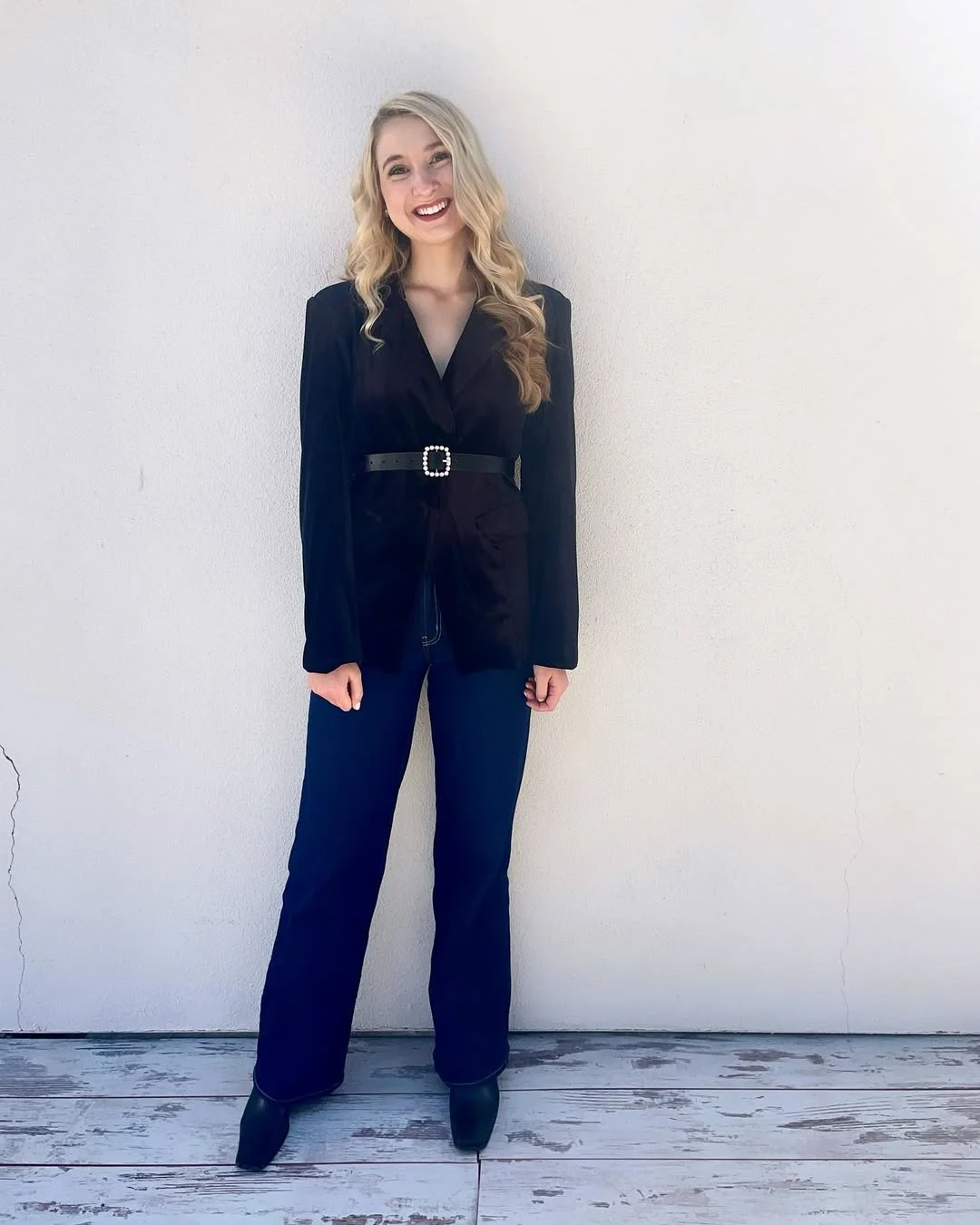 fall smart casual office outfits women 2026 Minimal Black Tailoring With Feminine Details