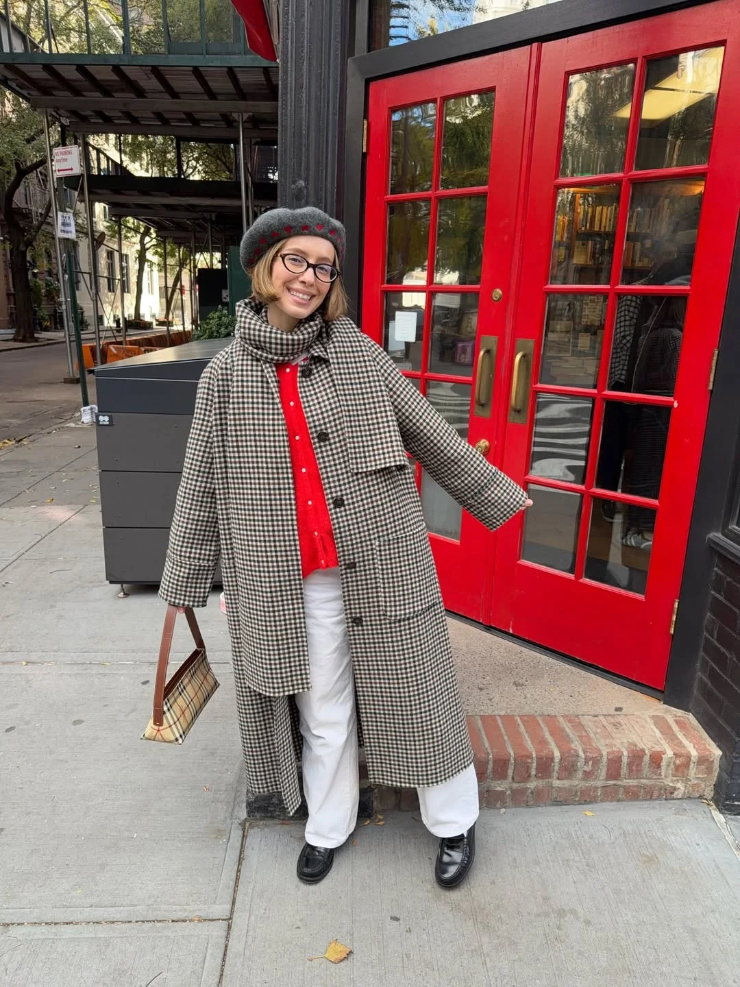 fall street style NYC outfits 2026 Vintage Checks And Literary Girl Autumn Energy