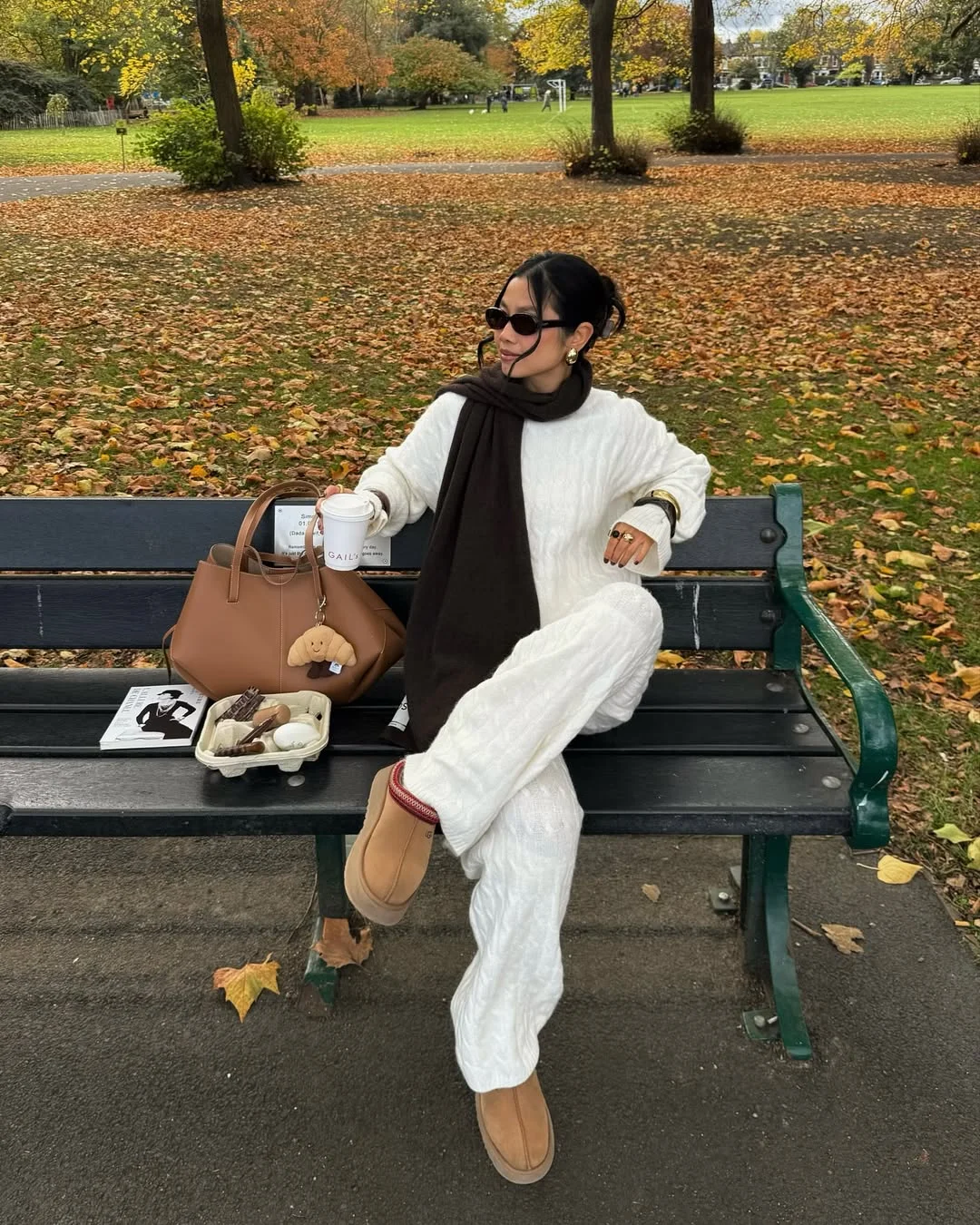 fall street style NYC outfits 2026 Cozy Knit Sets And Park Day Elegance