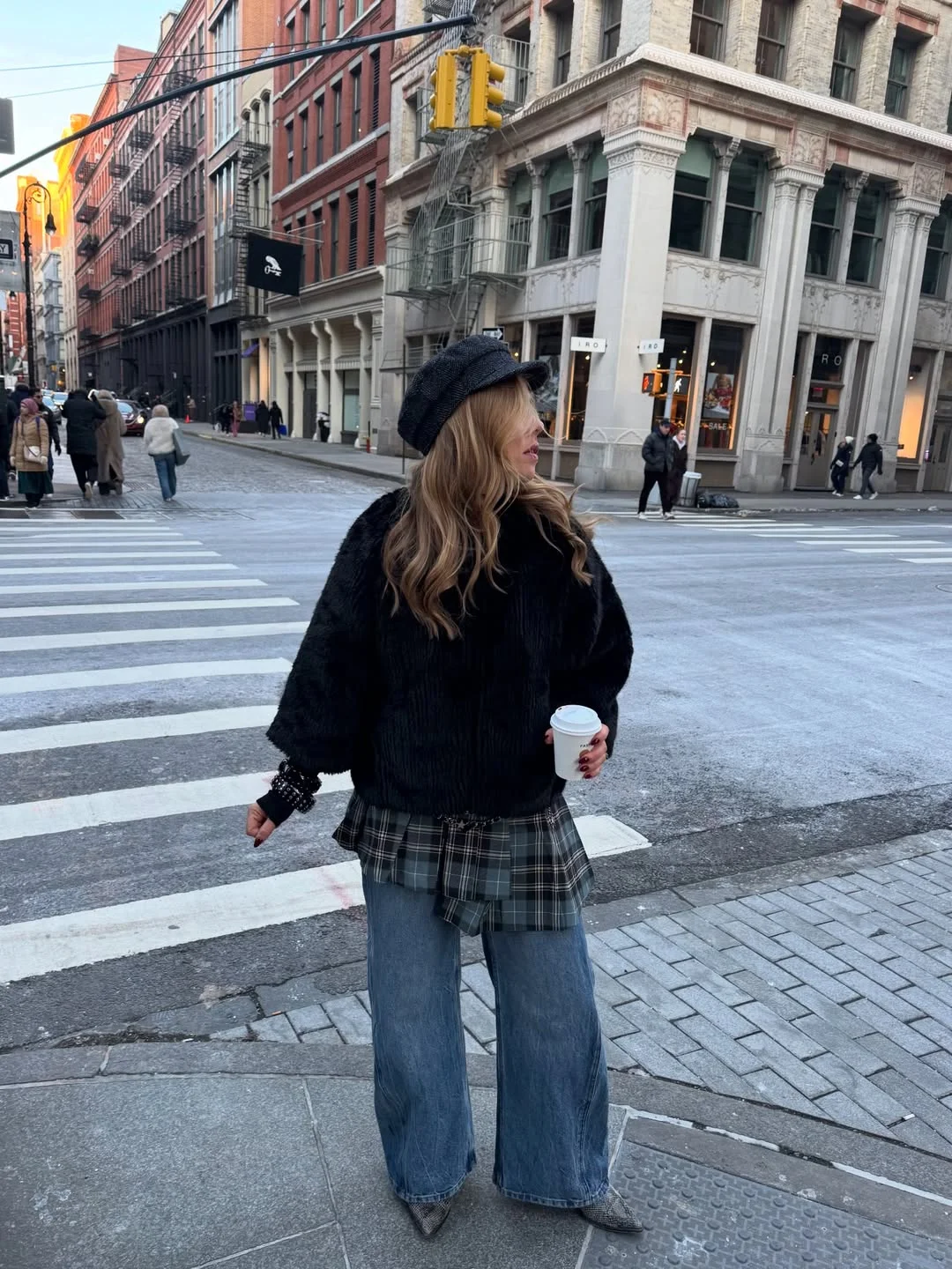 fall street style NYC outfits 2026 Plaid Layers And Soho Coffee Run Energy