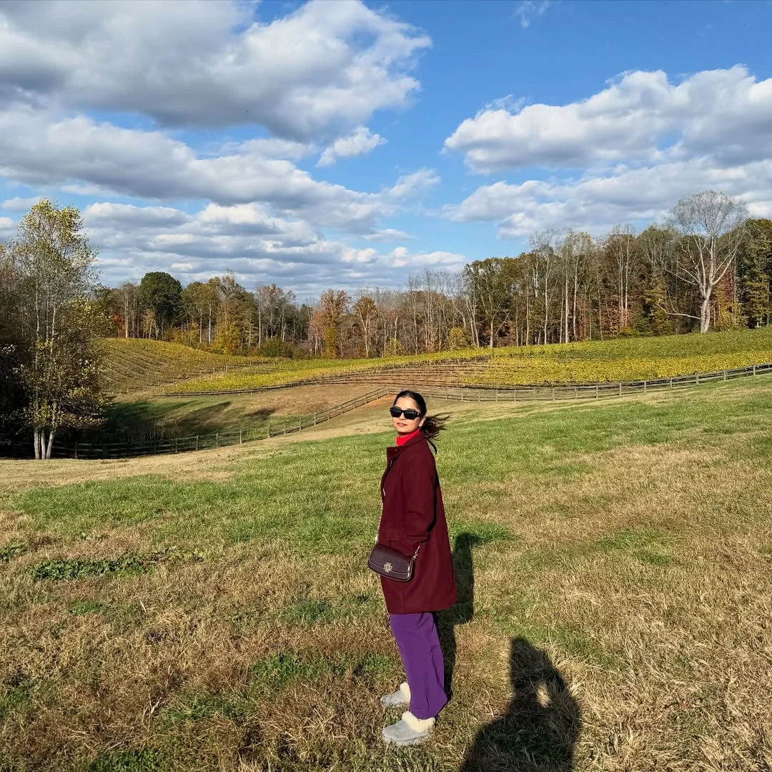 fall travel wardrobe for women 2026 Wine-Toned Layers Made for Scenic Autumn Getaways