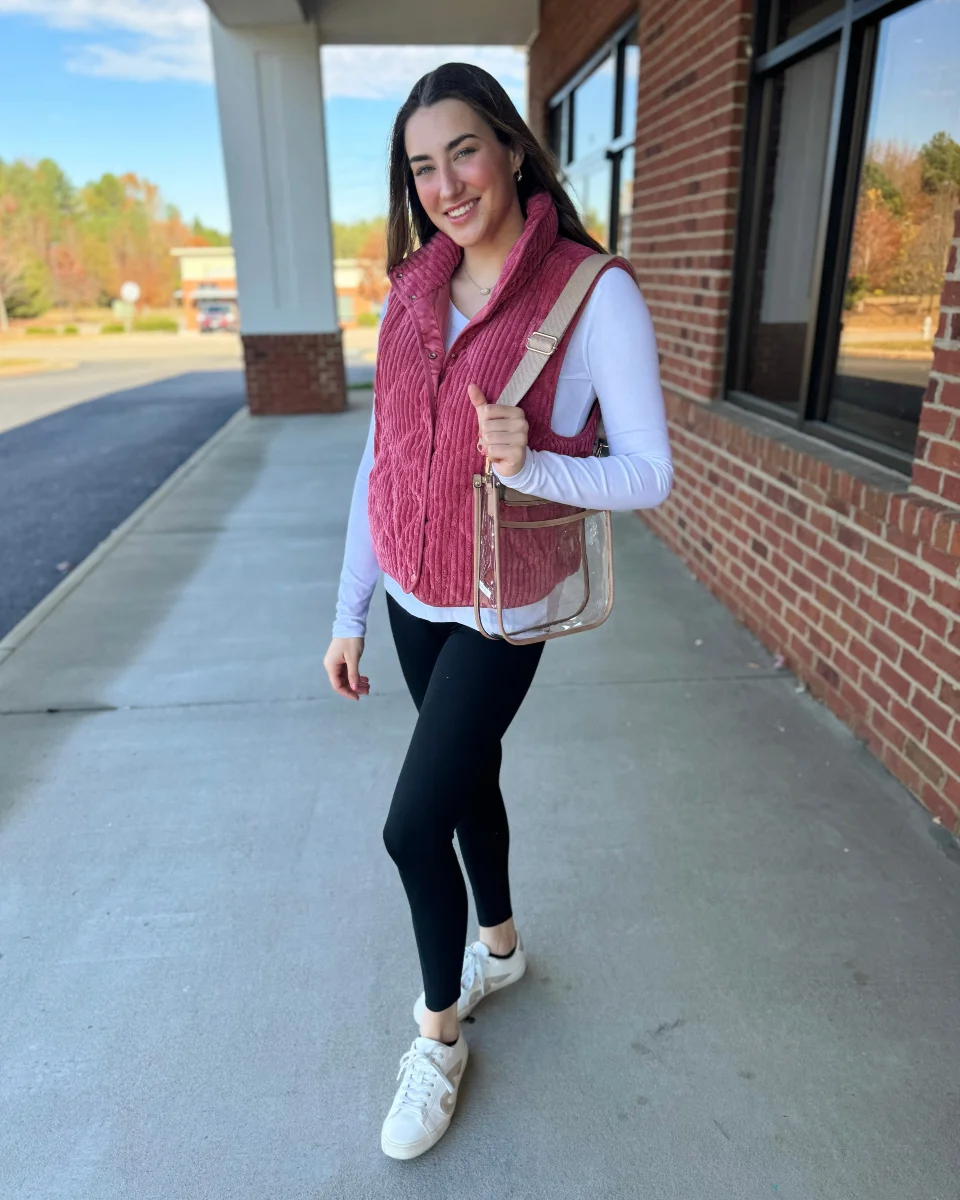 fall vest outfits for women 2026 Soft Quilted Vest with Sporty Minimalist Comfort