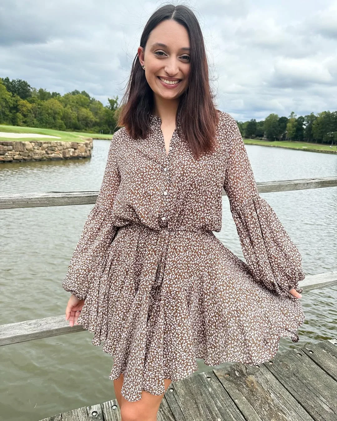 fall wedding guest dress 2026 Soft Long Sleeve Mini Dresses For Outdoor October Weddings