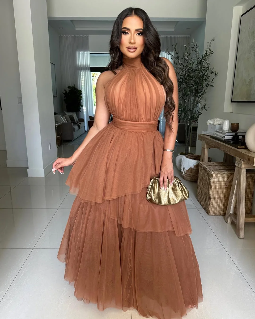fall wedding guest dress 2026 Tulle Layered Gowns Are Bringing Back Soft Glamour In 2026