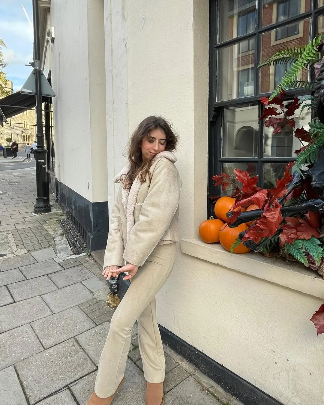 fall work outfits 2026 Soft Cream Sets for Cozy Casual Workdays
