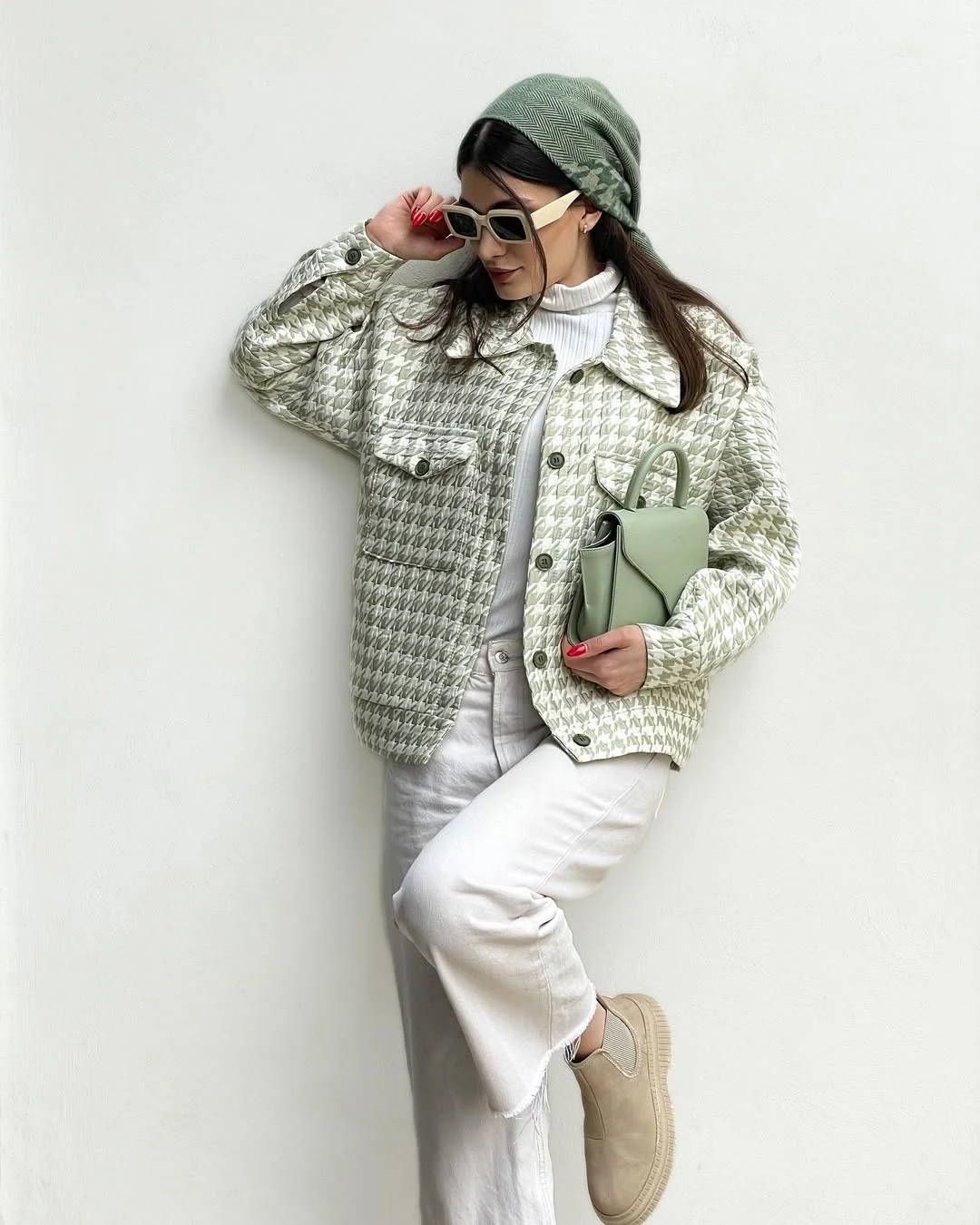 fall work outfits 2026 Muted Sage and Cream Combinations That Feel Quietly Expensive
