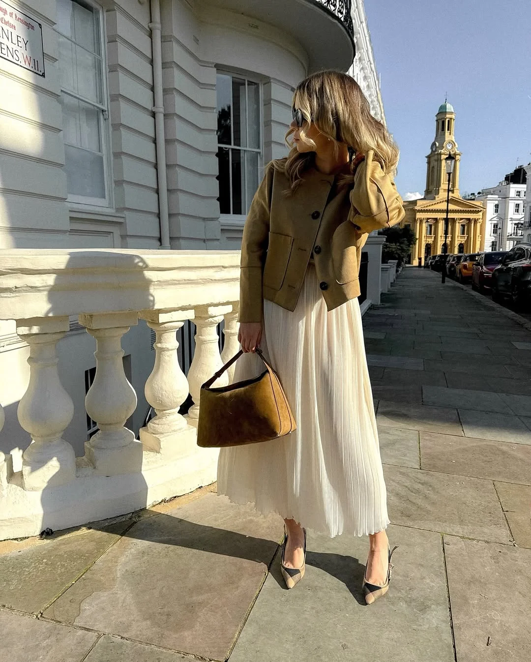 fall work outfits 2026 Elegant Pleated Skirts and Cropped Jackets for Quiet Luxury Office Style