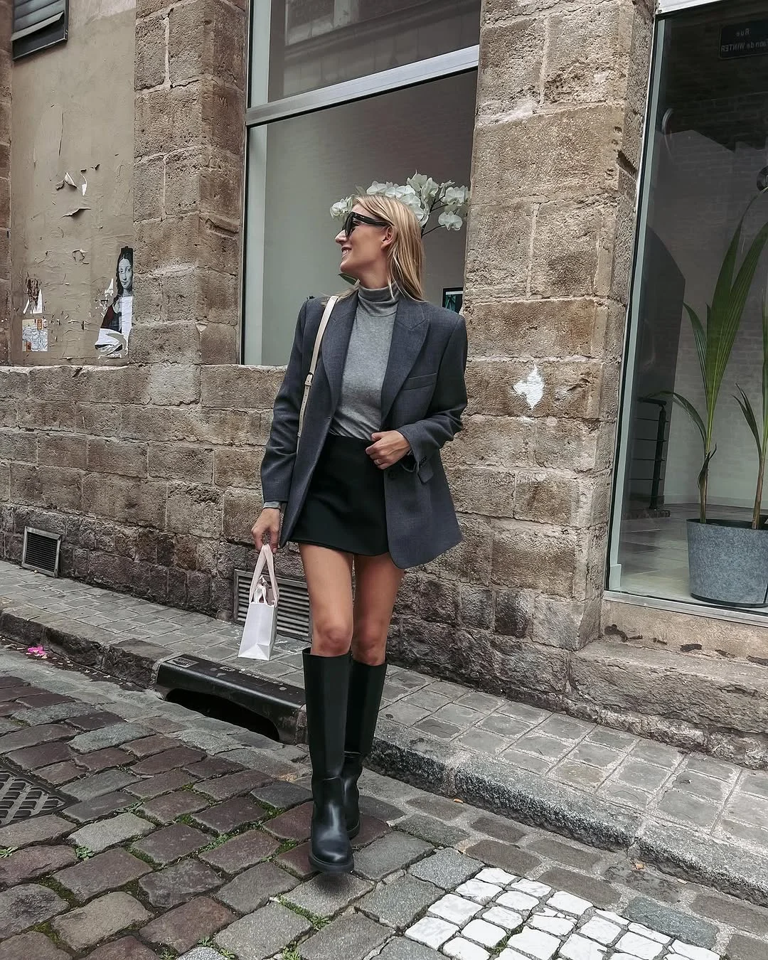 simple fall outfits 2026 Blazers, Mini Skirts, and Tall Boots for Polished Fall Days