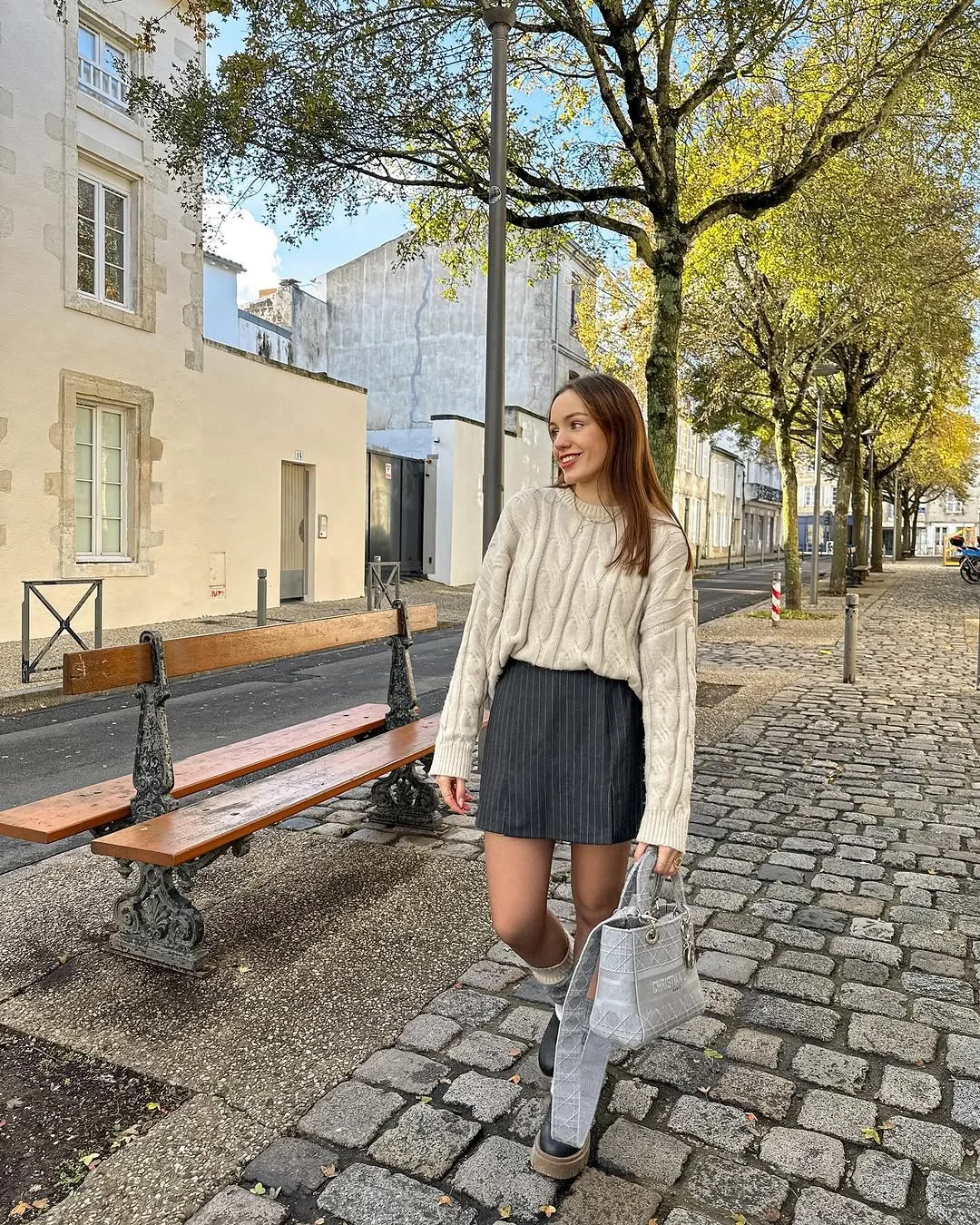 simple fall outfits 2026 Soft Cable Knits and Mini Skirts for Effortless Fall Days