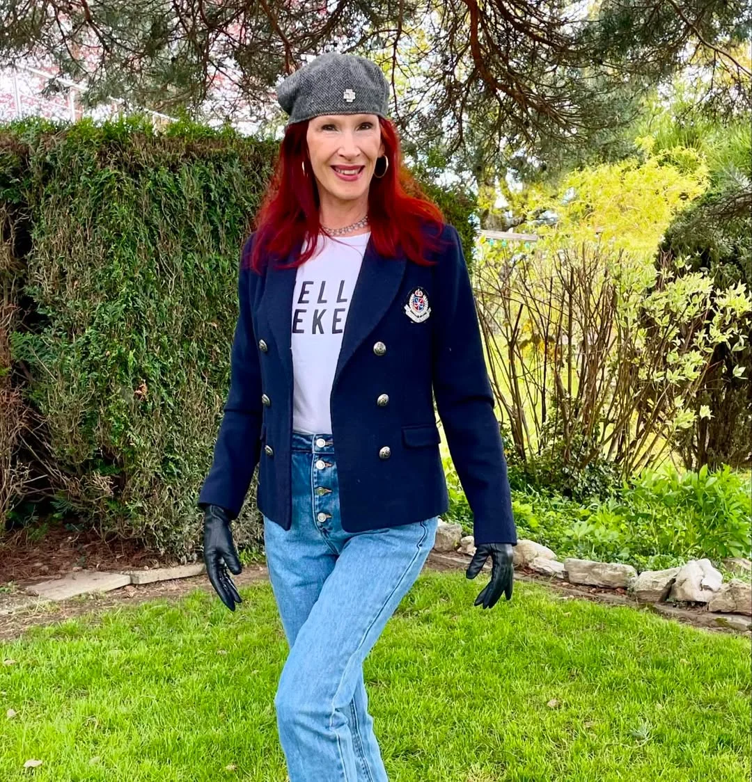 what to wear in fall 2026 over 50 Classic Navy Tailoring Meets Relaxed Denim