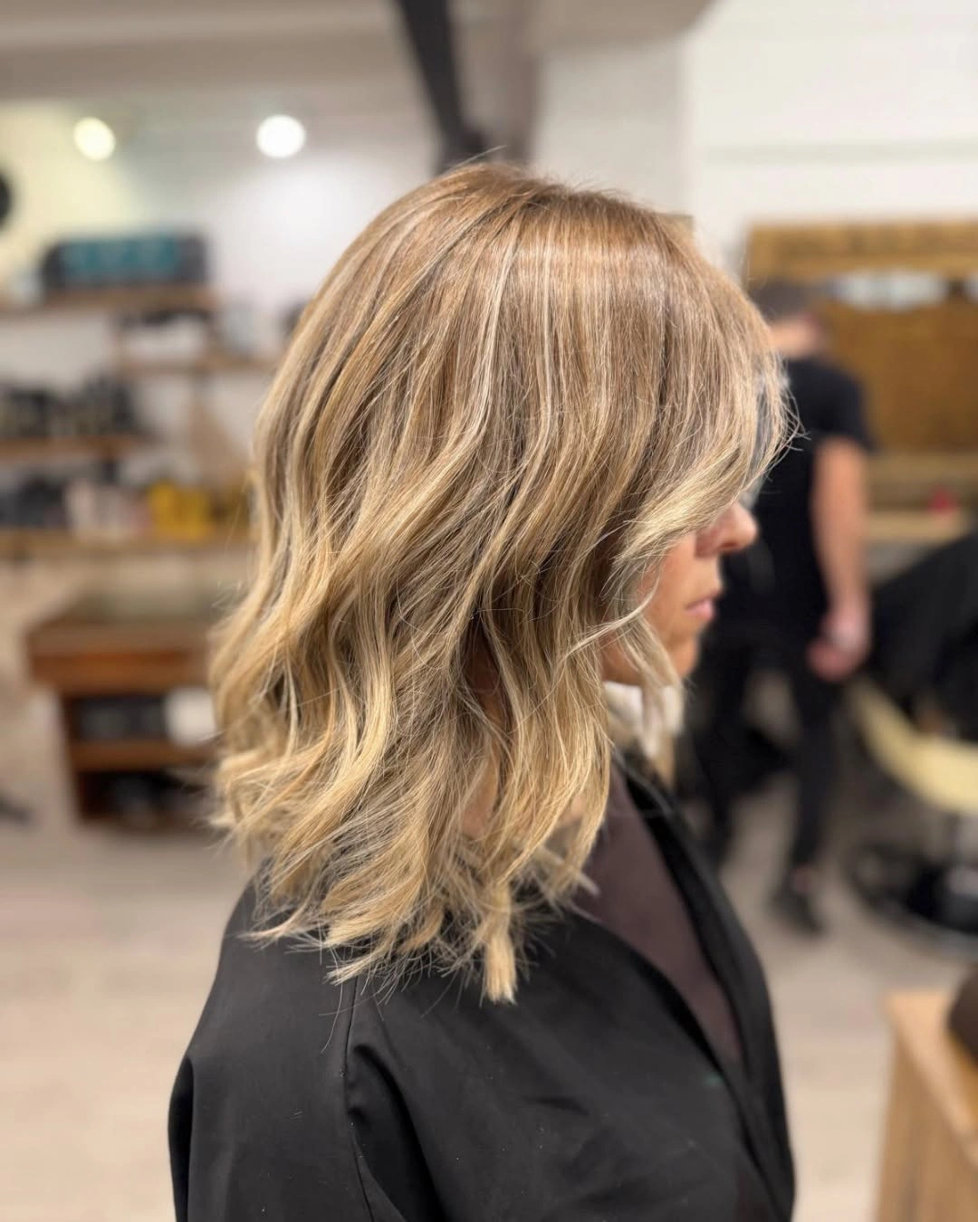 babylights hair ideas Beachy Shoulder-Length Blonde with Soft Babylights