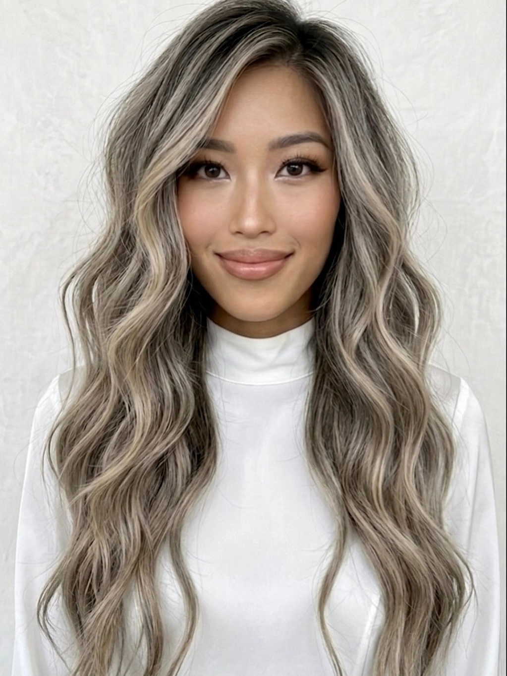 babylights hair ideas Cool Ash Babylights for Effortless Long Waves