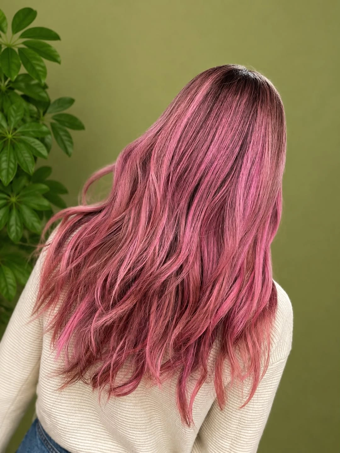 babylights hair ideas Rose Berry Babylights for a Playful Statement