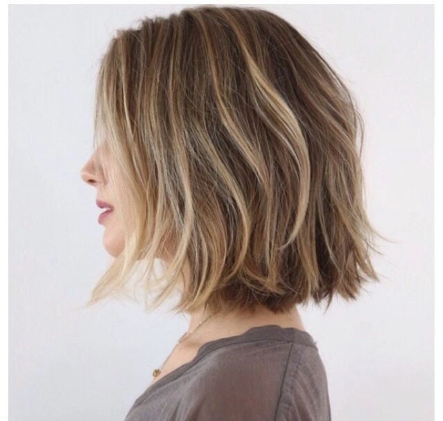 babylights hair ideas Textured Bob with Face-Framing Blonde Babylights