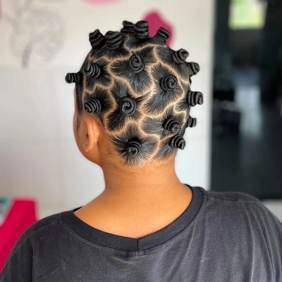 bantu knots hairstyles Precision Spiral Knot Pattern for a Modern Artistic Finish