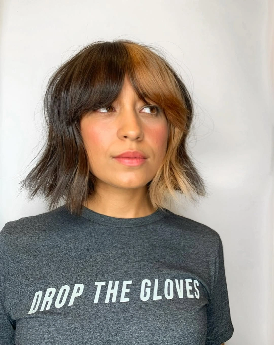 bobbed haircut for women Modern Two Tone Bob With Soft Texture