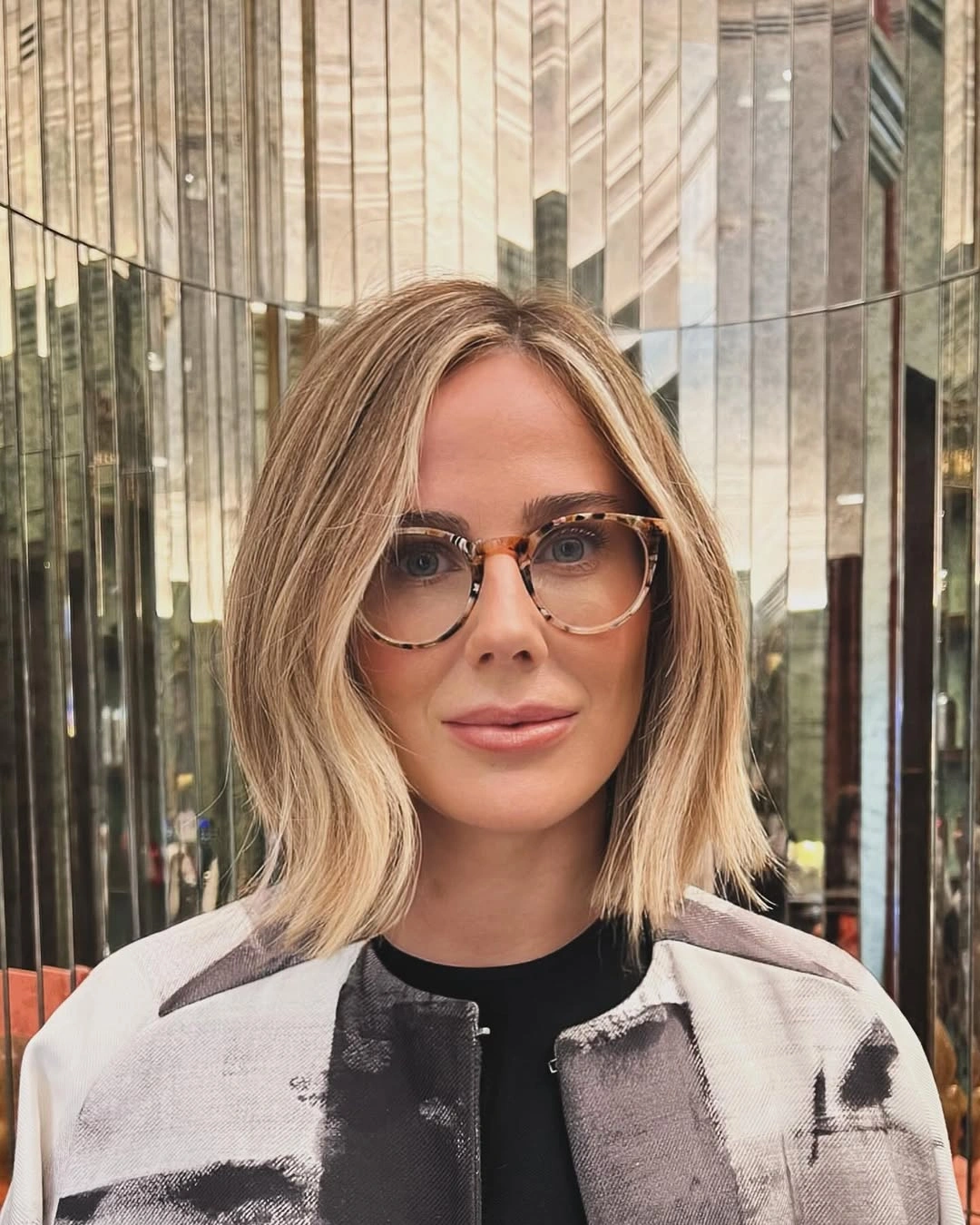 bobbed haircut for women Shoulder Grazing Bob That Looks Beautiful With Glasses