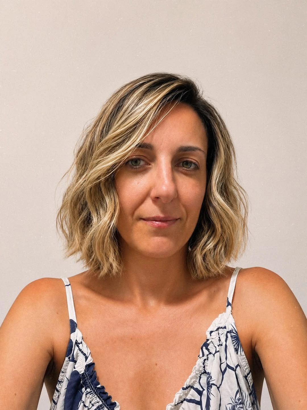 body waves hairstyle Beachy Textured Bob With Natural Dimension