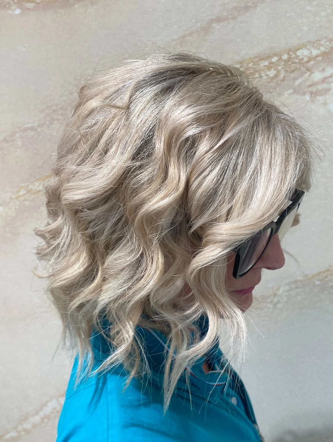 body waves hairstyle Soft Champagne Blonde Waves With Effortless Bounce