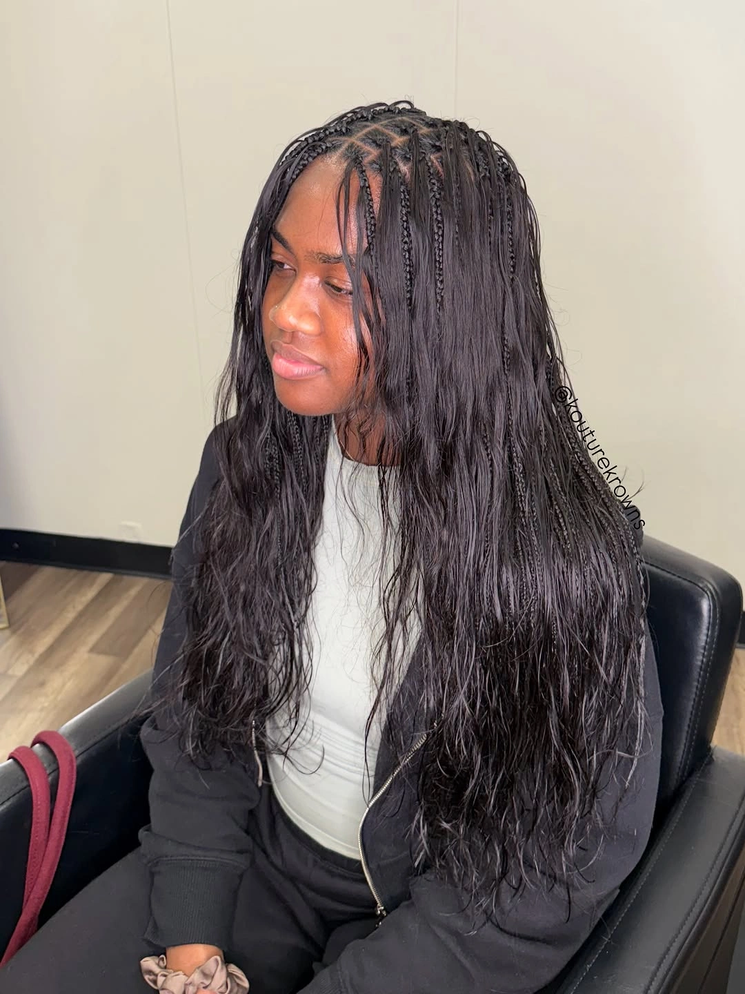bora bora braids hairstyle Minimalist Straight-Wave Bora Bora Braids For Everyday Elegance
