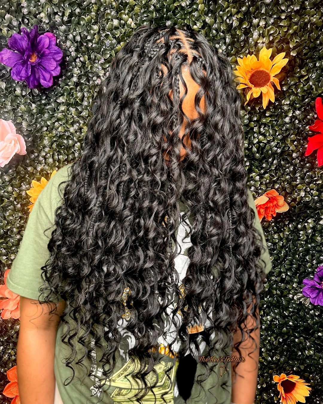 bora bora braids hairstyle Voluminous Long Curly Bora Bora Braids With Natural Flow