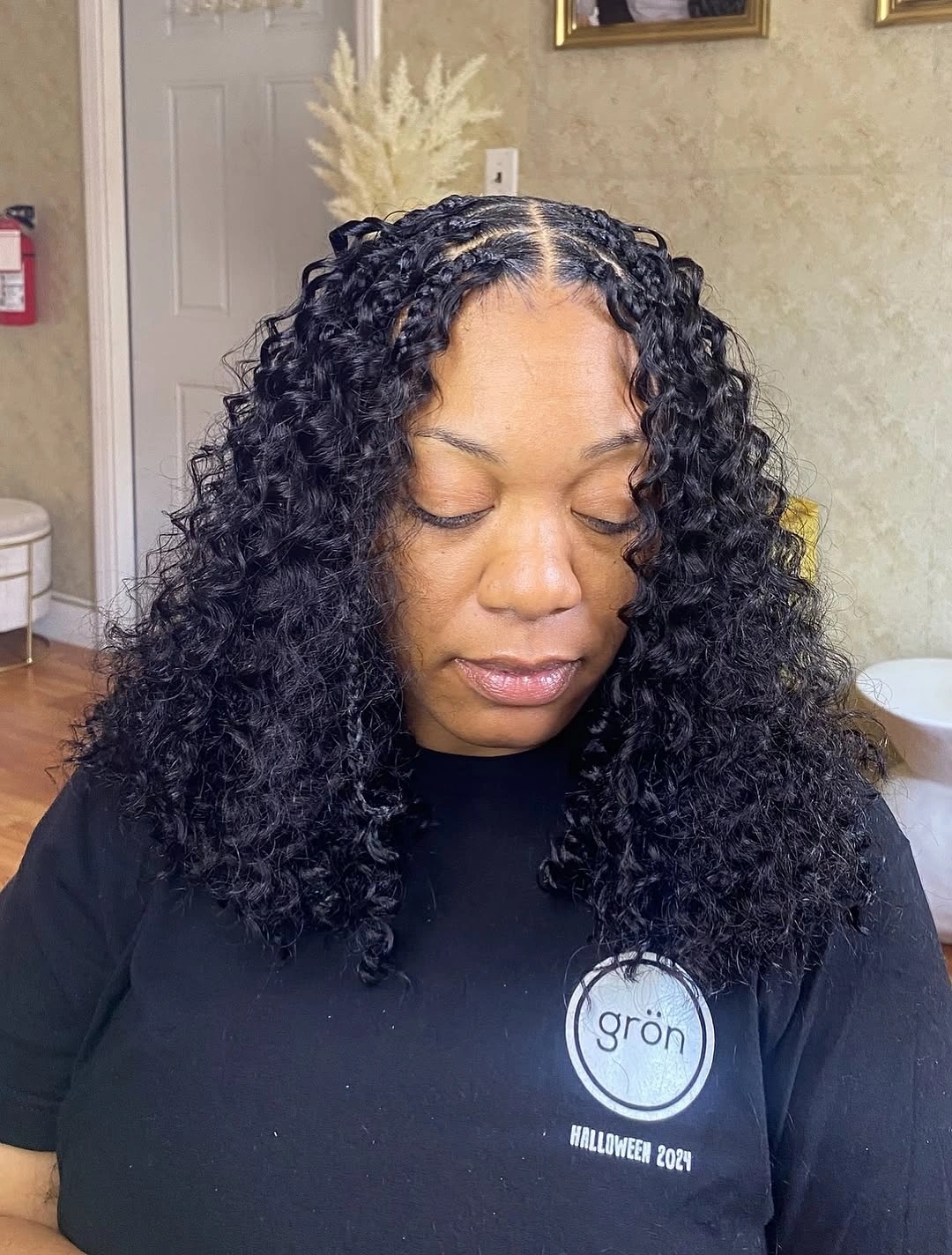 bora bora braids hairstyle Shoulder-Length Curly Bora Bora Braids For Effortless Everyday Wear