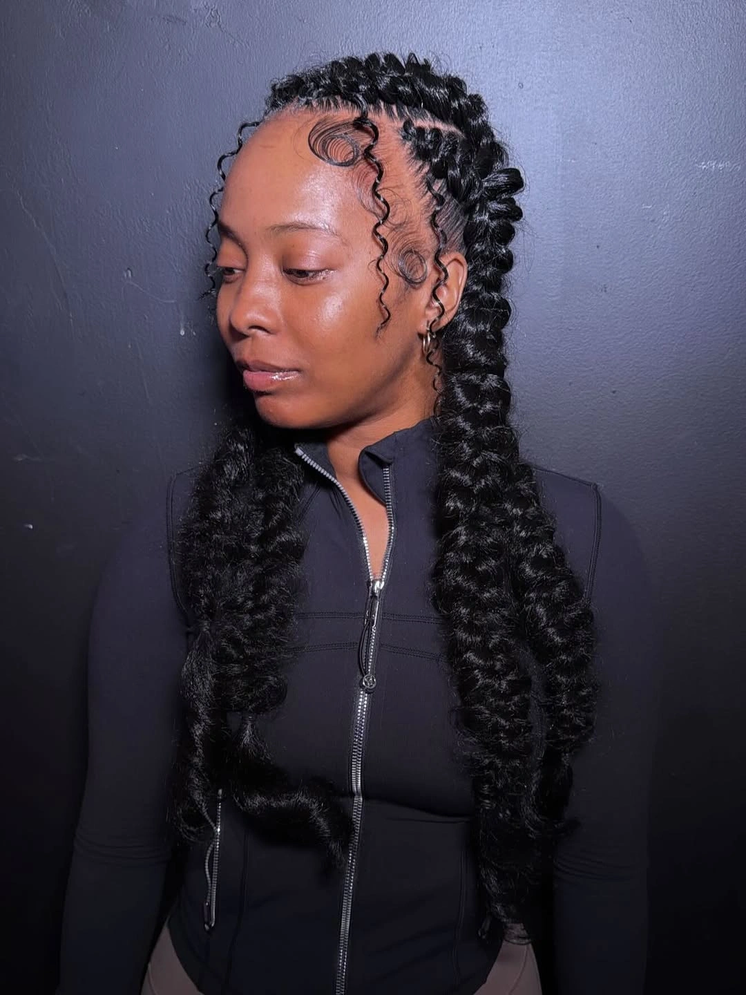 butterfly braids hairstyle Bold Jumbo Butterfly Braids with Statement Twists