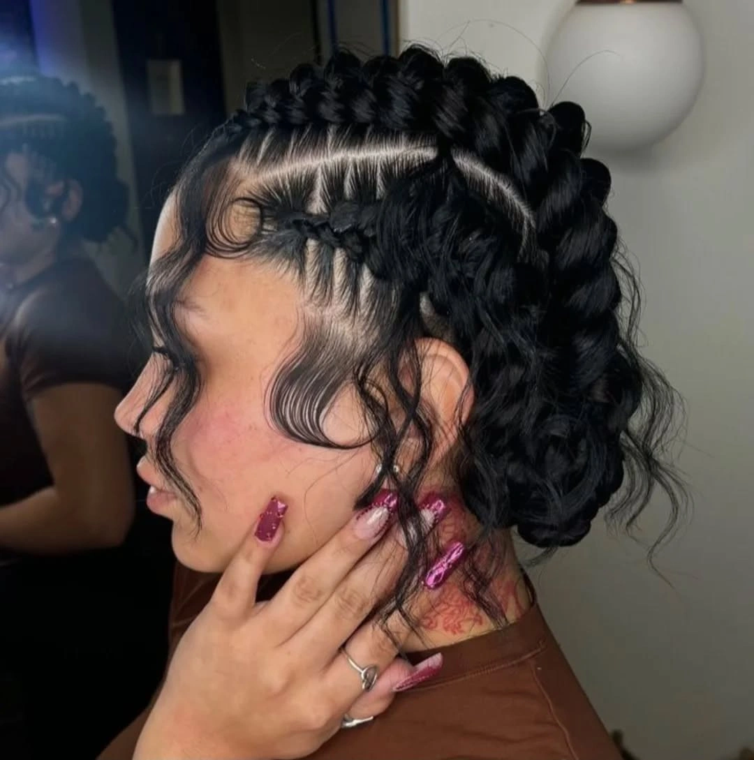 butterfly braids hairstyle Soft Butterfly Braids with a Romantic Low Bun