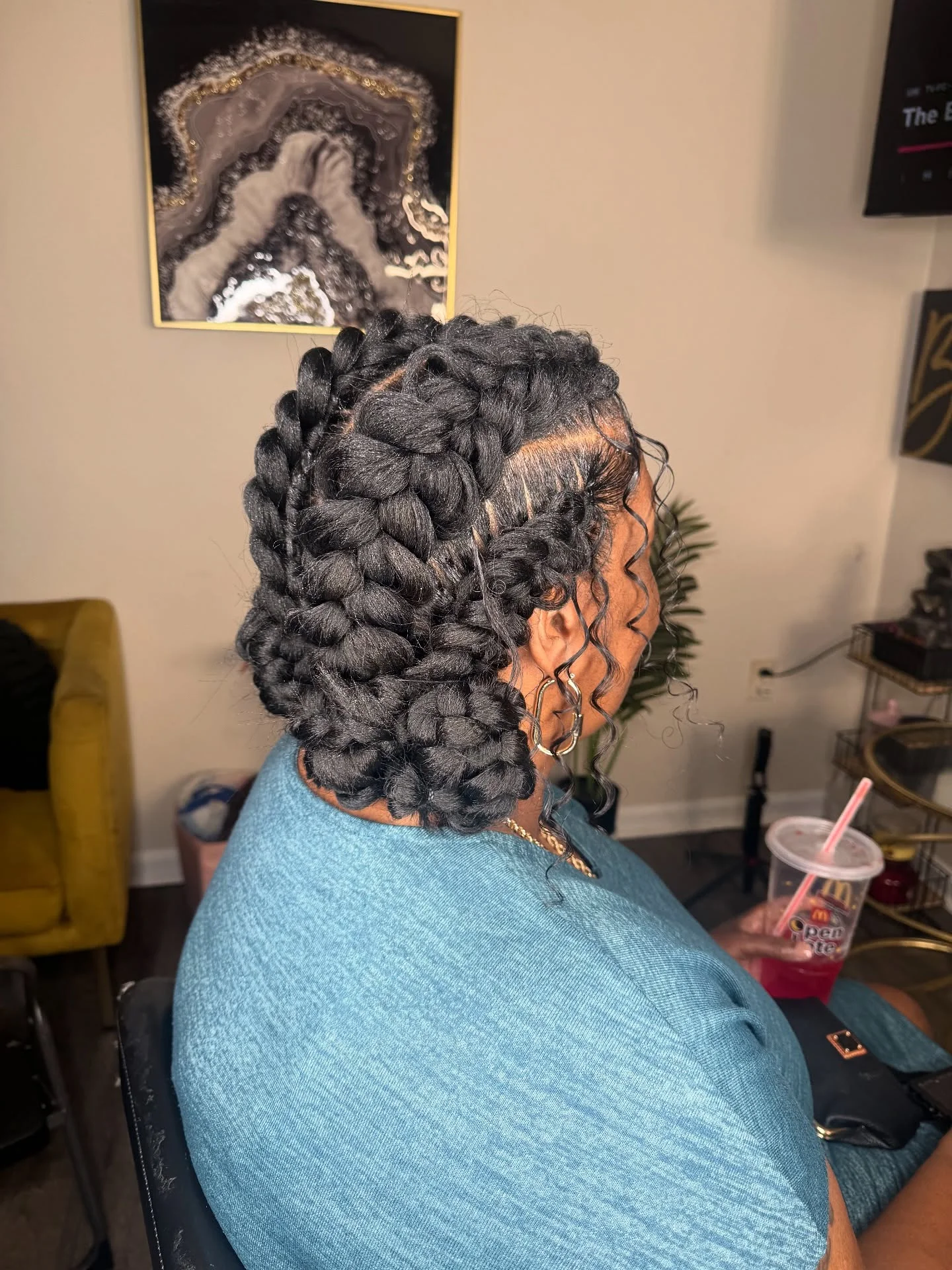 butterfly braids hairstyle Voluminous Butterfly Braids Gathered into a Statement Updo