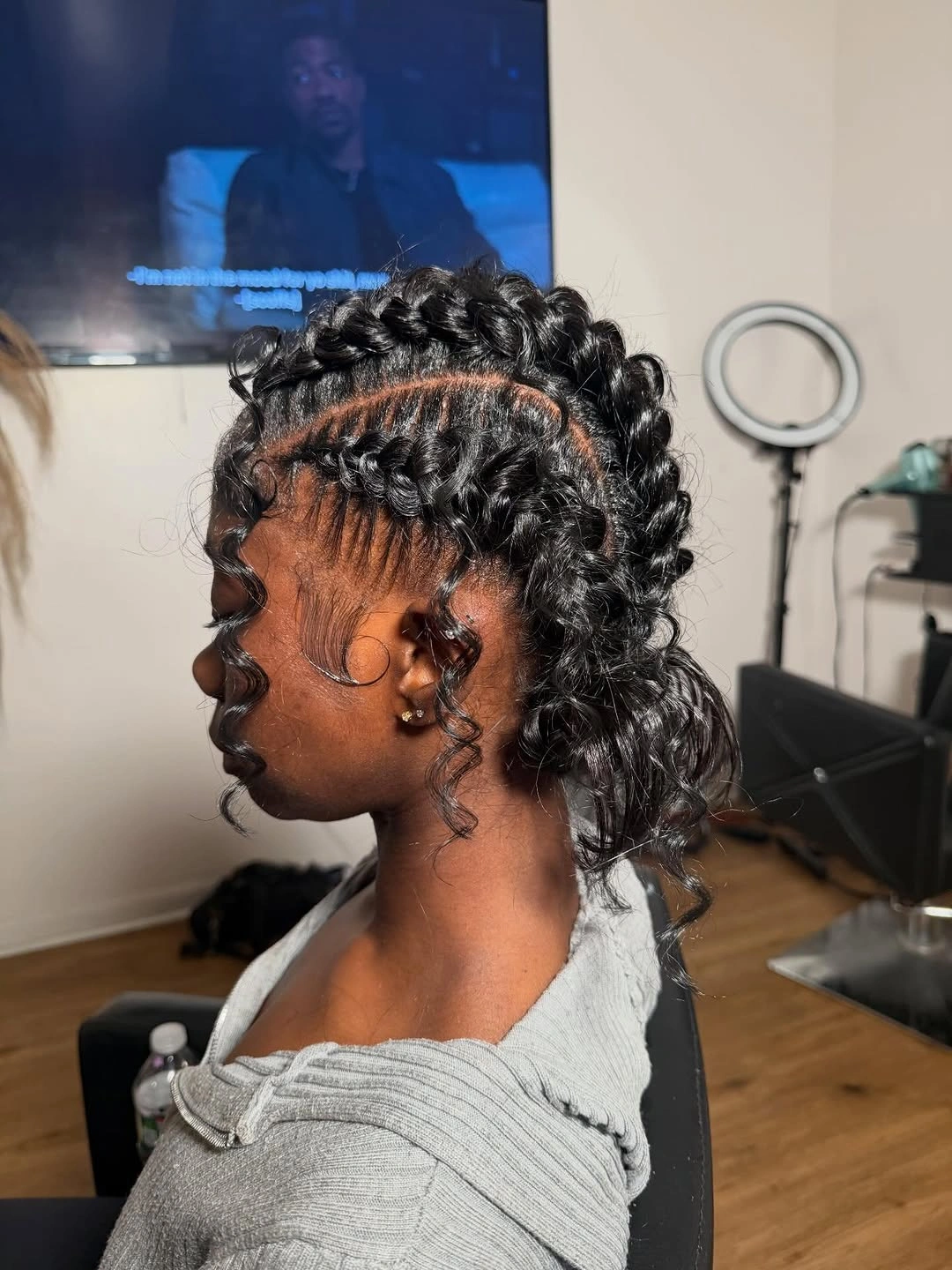 butterfly braids hairstyle Protective Butterfly Braids with a Soft Braided Crown