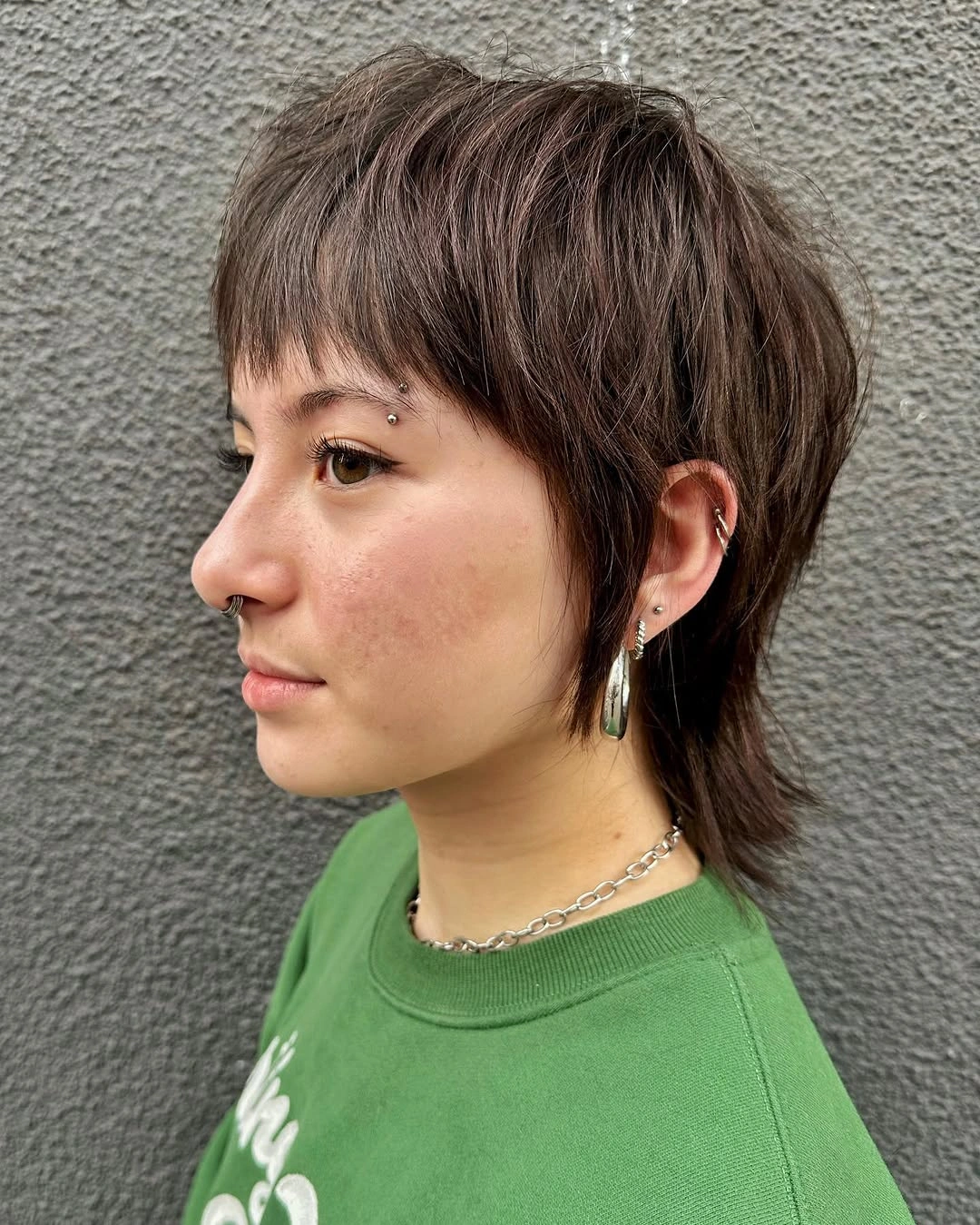 choppy medium layered hair Modern Micro Shag with Soft Tapered Layers