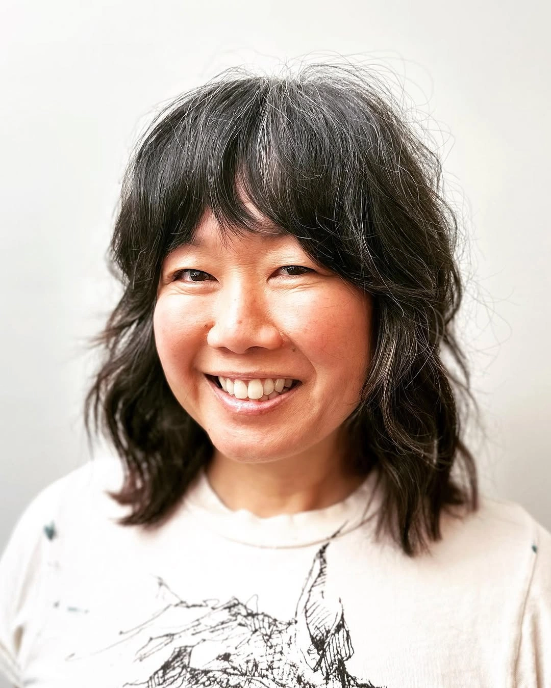 choppy medium layered hair Soft Everyday Layers with Relaxed Natural Volume