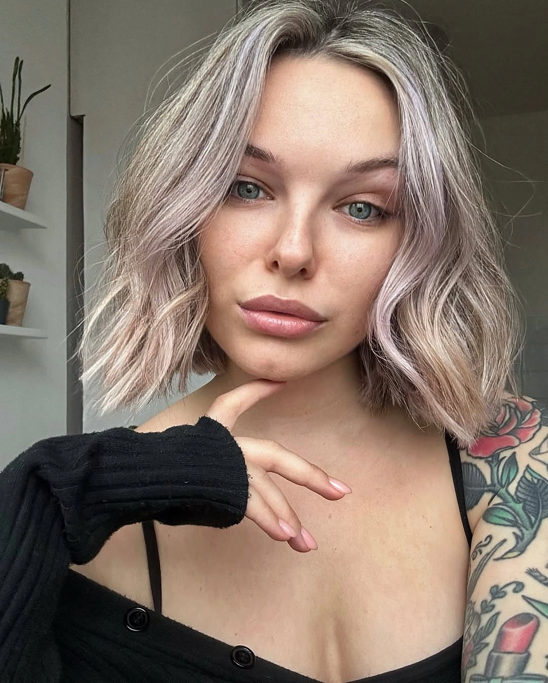 dirty blonde hair color Cool Pearl Dirty Blonde Textured Bob