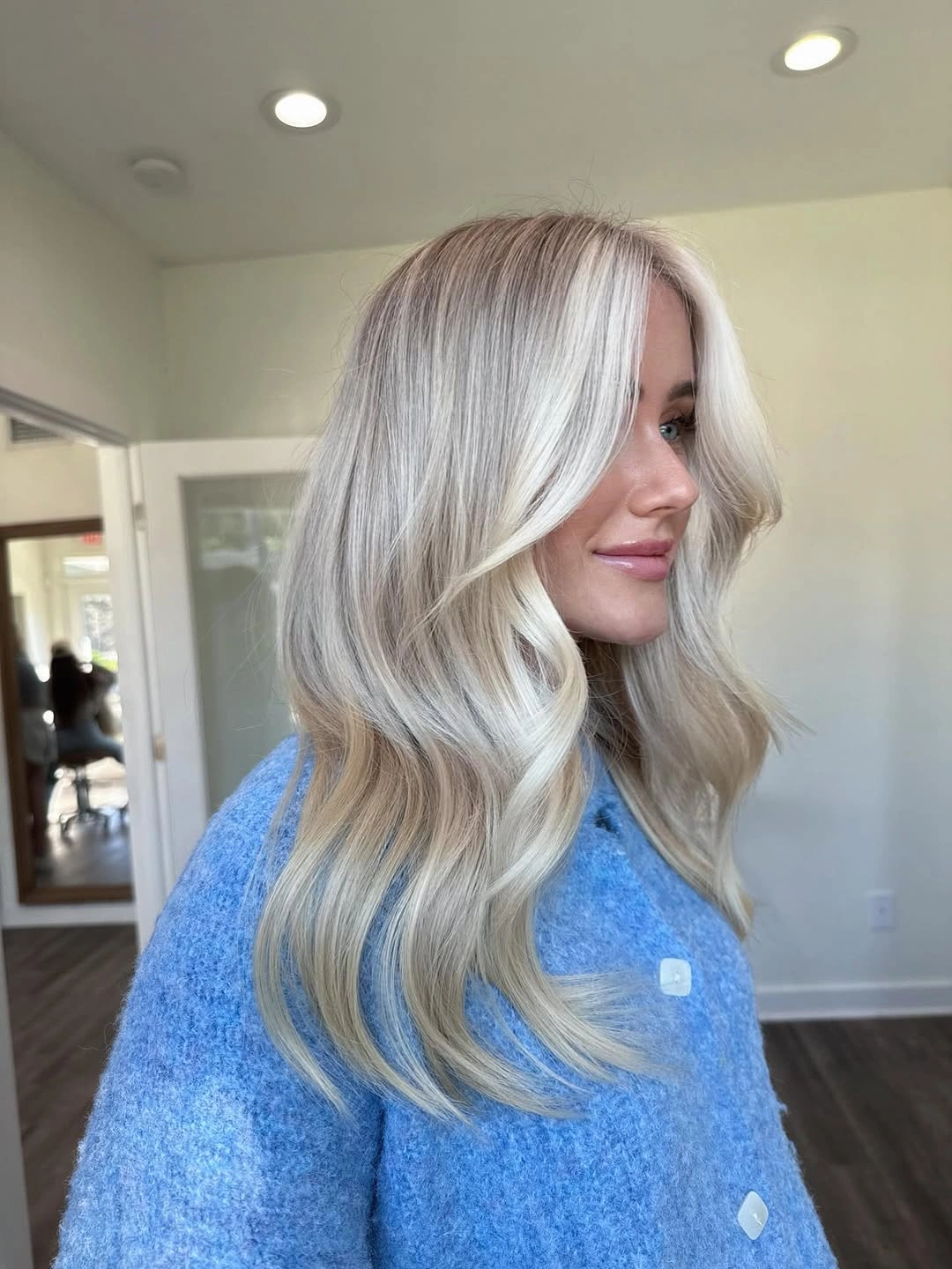 Fall blonde hair colour 2026 Soft Champagne Blonde With Dimensional Glow