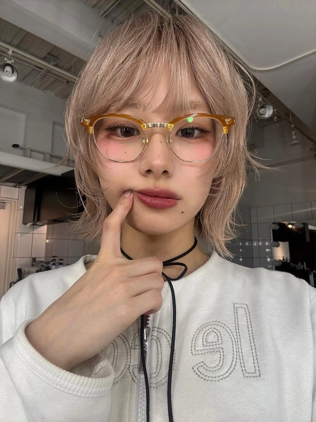Fall blonde hair colour 2026 Ash Blonde Textured Wolf Bob