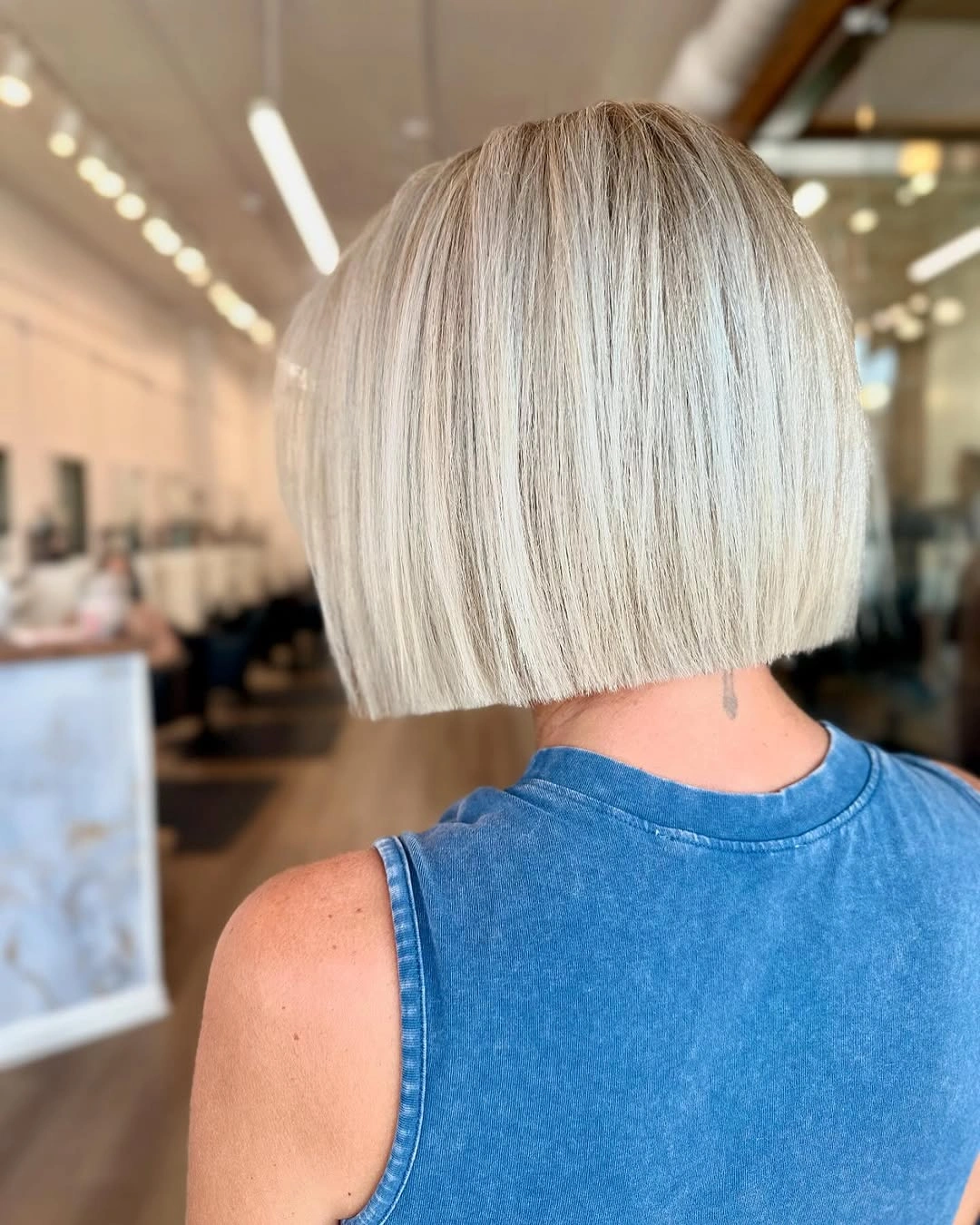 fall bob haircut ideas 2026 The Precision Blonde Bob That Makes Every Strand Shine