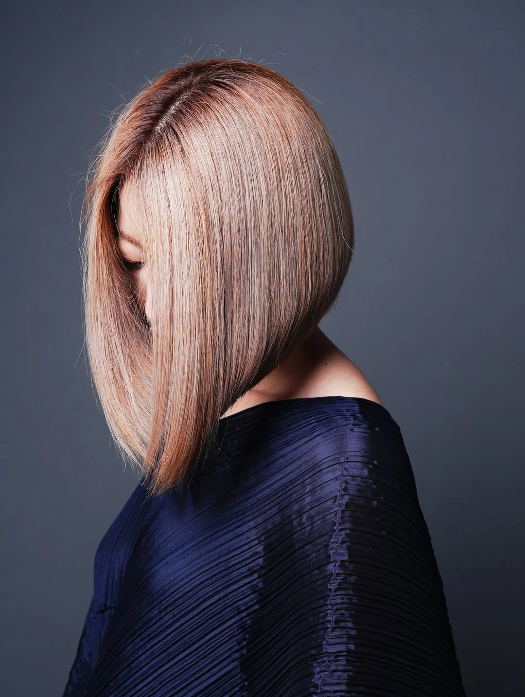 fall bob haircut ideas 2026 Elegant Angled Bob With Silky Movement