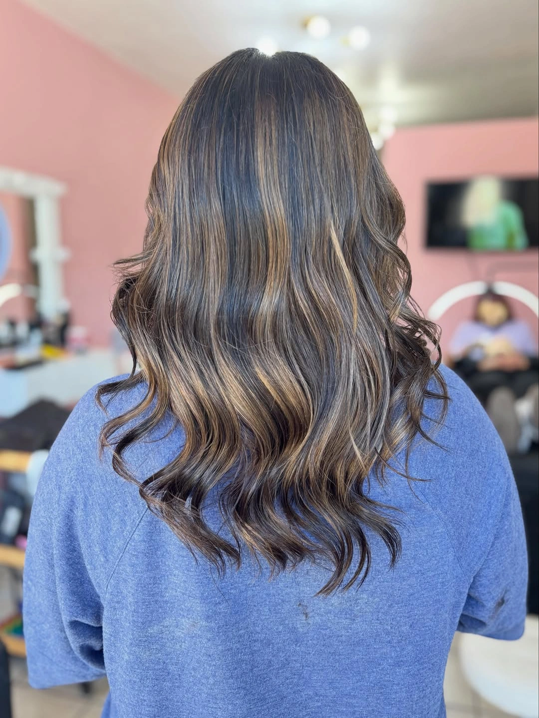 Fall brunette hair colour 2026 Smoky Brunette Balayage with Fine Honey Ribbons