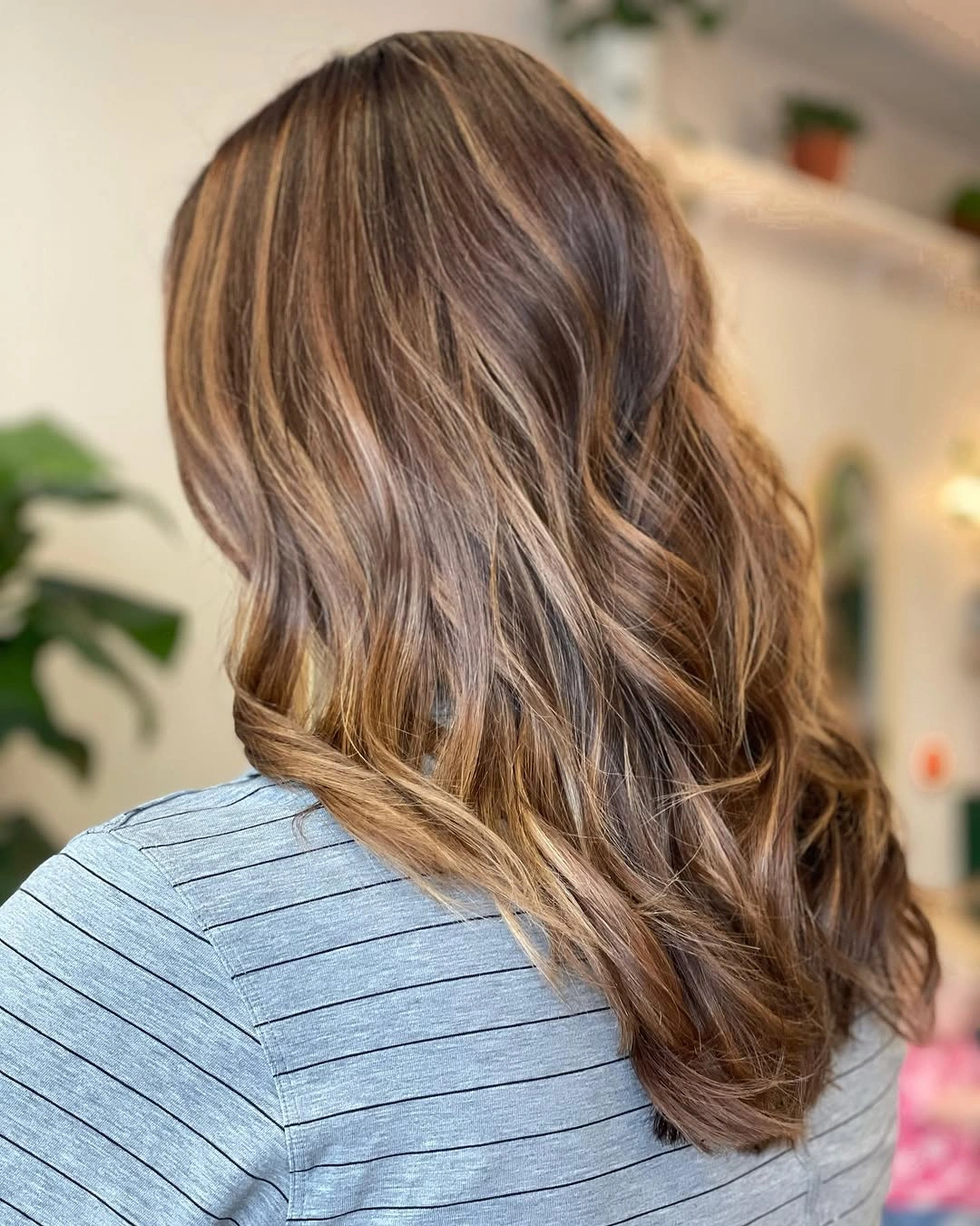 Fall brunette hair colour 2026 Honey Mocha Brunette with Airy Balayage Layers