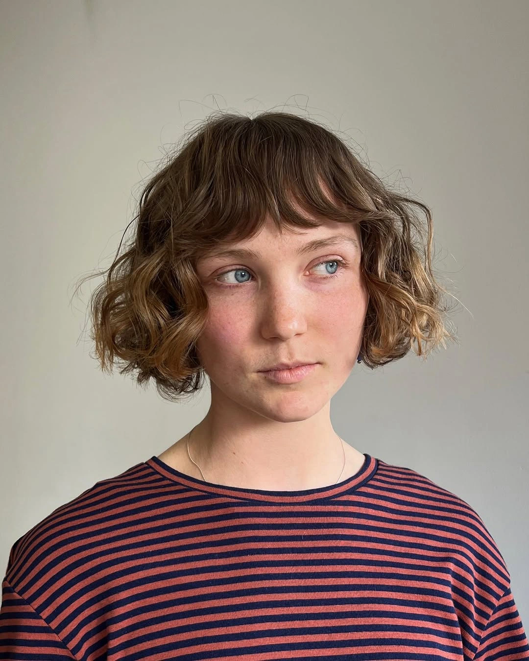 fall French Bob 2026 Shaggy Wavy French Bob with Relaxed Fringe